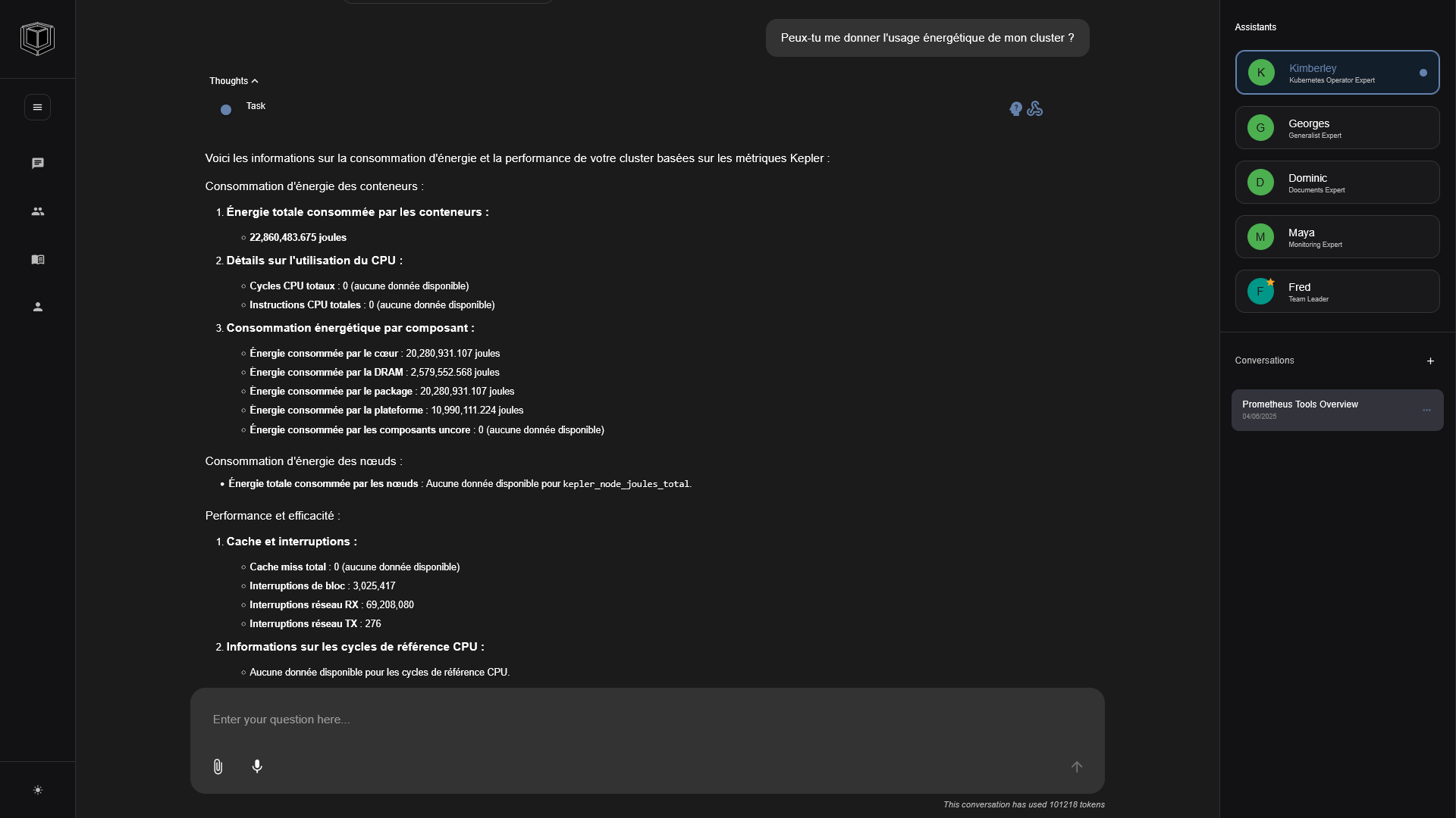 Cluster Power Consumption